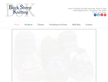 Tablet Screenshot of blacksheepknitting.com